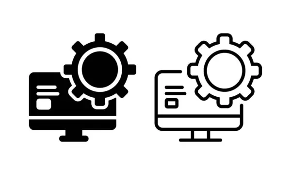 Pazarlama Otomasyon ikonu vektör illüstrasyonu. Dijital Pazarlama Simgesi