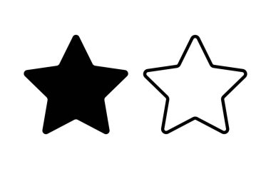 Yıldız simgesi tasarımı vektör illüstrasyonuName