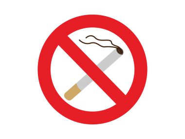Sigara içilmesine izin verilmiyor. Yasak etiket