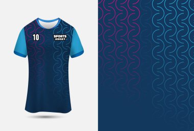 Sübyancılık için spor forması tasarımı arka planı. Özelleştirilebilir Jersey tasarım vektörü illüstrasyonu.
