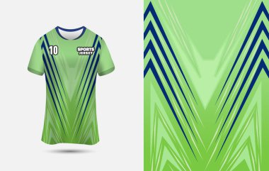 Süblimleşme Baskısı için özelleştirilebilir spor forması tasarımı. Sports T-Shirt şablon vektör çizimi.