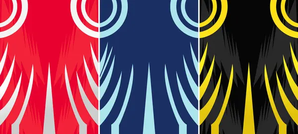 Süblimleşme Yazdırma için özelleştirilebilir spor forması dizaynı modeli arka planı. Sports T-shirt şablon vektör çizimi.