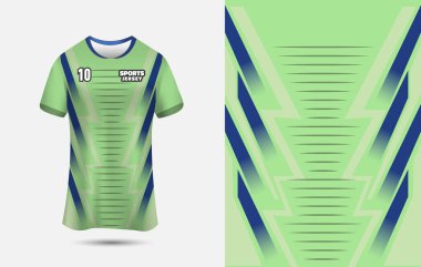 Futbol, Futbol, Koşu ve Yarış için spor forması tasarımı şablonu. Üst Düzey Yazdırma için Özelleştirilebilir Jersey Arkaplanı.