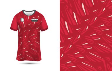 Futbol, Futbol, Koşu ve Yarış için spor forması tasarımı şablonu. Üst Düzey Yazdırma için Özelleştirilebilir Jersey Arkaplanı.