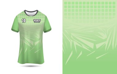 Futbol, Futbol, Koşu ve Yarış için spor forması tasarımı şablonu. Üst Düzey Yazdırma için Özelleştirilebilir Jersey Arkaplanı.