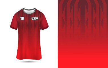 Futbol, Futbol, Koşu ve Yarış için spor forması tasarımı şablonu. Üst Düzey Yazdırma için Özelleştirilebilir Jersey Arkaplanı.