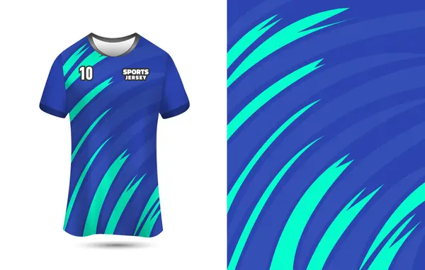 Futbol, Futbol, Koşu ve Yarış için spor forması tasarımı şablonu. Üst Düzey Yazdırma için Özelleştirilebilir Jersey Arkaplanı.