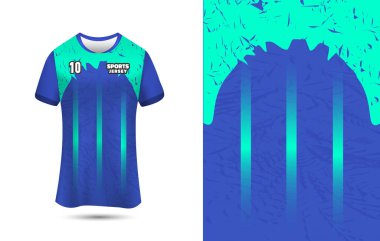 Futbol, Futbol, Koşu ve Yarış için spor forması tasarımı şablonu. Üst Düzey Yazdırma için Özelleştirilebilir Jersey Arkaplanı