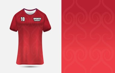 Süblimleşme baskısı için spor forması tasarımı. Üst Düzey için Özelleştirilebilir Jersey Tasarım Arkaplanı.