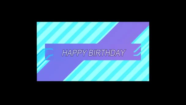 Happy Birthday Greeting Card Happy Birthday Gift Happy Birthday Happy — Stok Video