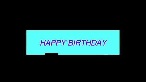 Gelukkige Verjaardag Wenskaart Gelukkige Verjaardag Cadeau Gelukkige Verjaardag Dag Gelukkige — Stockvideo