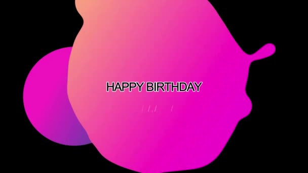 Happy Birthday Greeting Card Happy Birthday Gift Happy Birthday Day — Stock Video