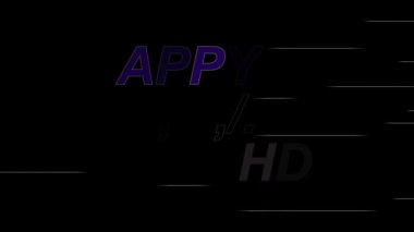 Doğum günün kutlu olsun, doğum günün kutlu olsun, doğum günün kutlu olsun, doğum günün kutlu olsun, doğum günün kutlu olsun, doğum günü pastan, video kartların ve tebrik kartın. Tipografi. 4k video.