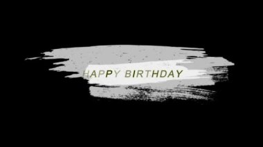 Doğum günün kutlu olsun, doğum günün kutlu olsun, doğum günün kutlu olsun, doğum günün kutlu olsun, doğum günün kutlu olsun, doğum günü pastan, video kartların ve tebrik kartın. Tipografi. 4k video.