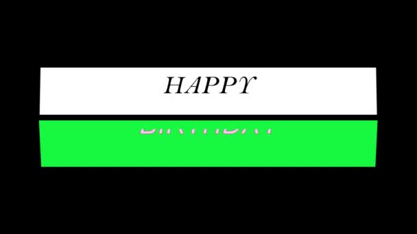 Tarjeta Felicitación Cumpleaños Feliz Regalo Cumpleaños Feliz Cumpleaños Feliz Pastel — Vídeos de Stock