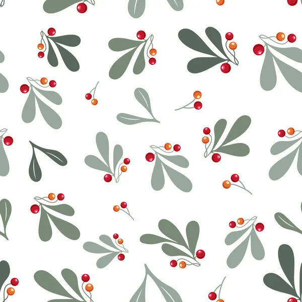 Böğürtlen Vektör kusursuz desen. Rowan ve gül çilekleri ile sonbahar geçmişi. Sarıl.