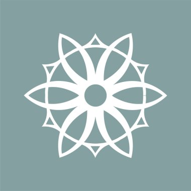 Mavi arka planda beyaz kar tanesi. Kış