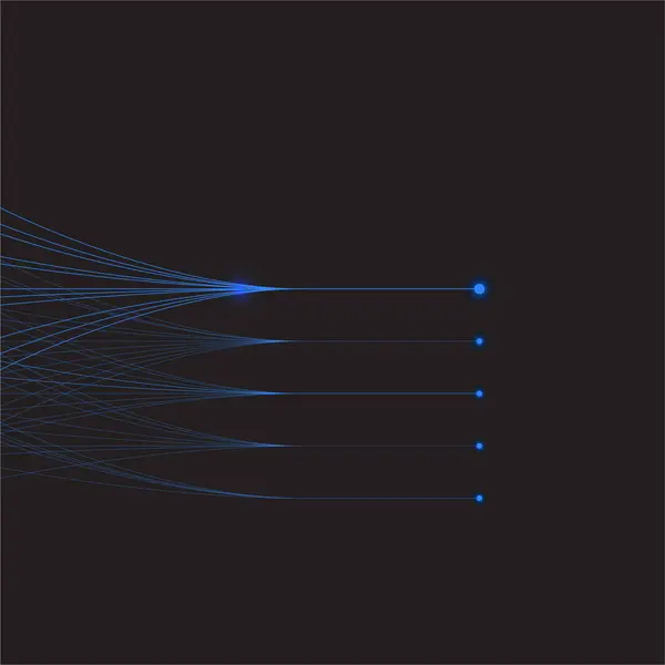 Parlak mavi veri akış çizgileri, dijital ağ bağlantısı, büyük veri görselleştirmesi, soyut iletişim, yapay zeka kavramı olan gelecekteki teknoloji arka planı. Mavi