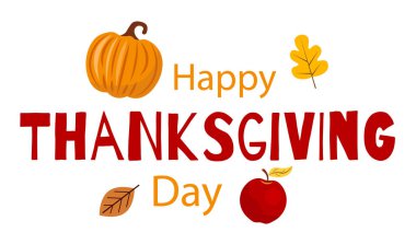 Mutlu Şükran Günleri Tebrik kartı. Benr, mesaj at. Vektör illüstrasyonu