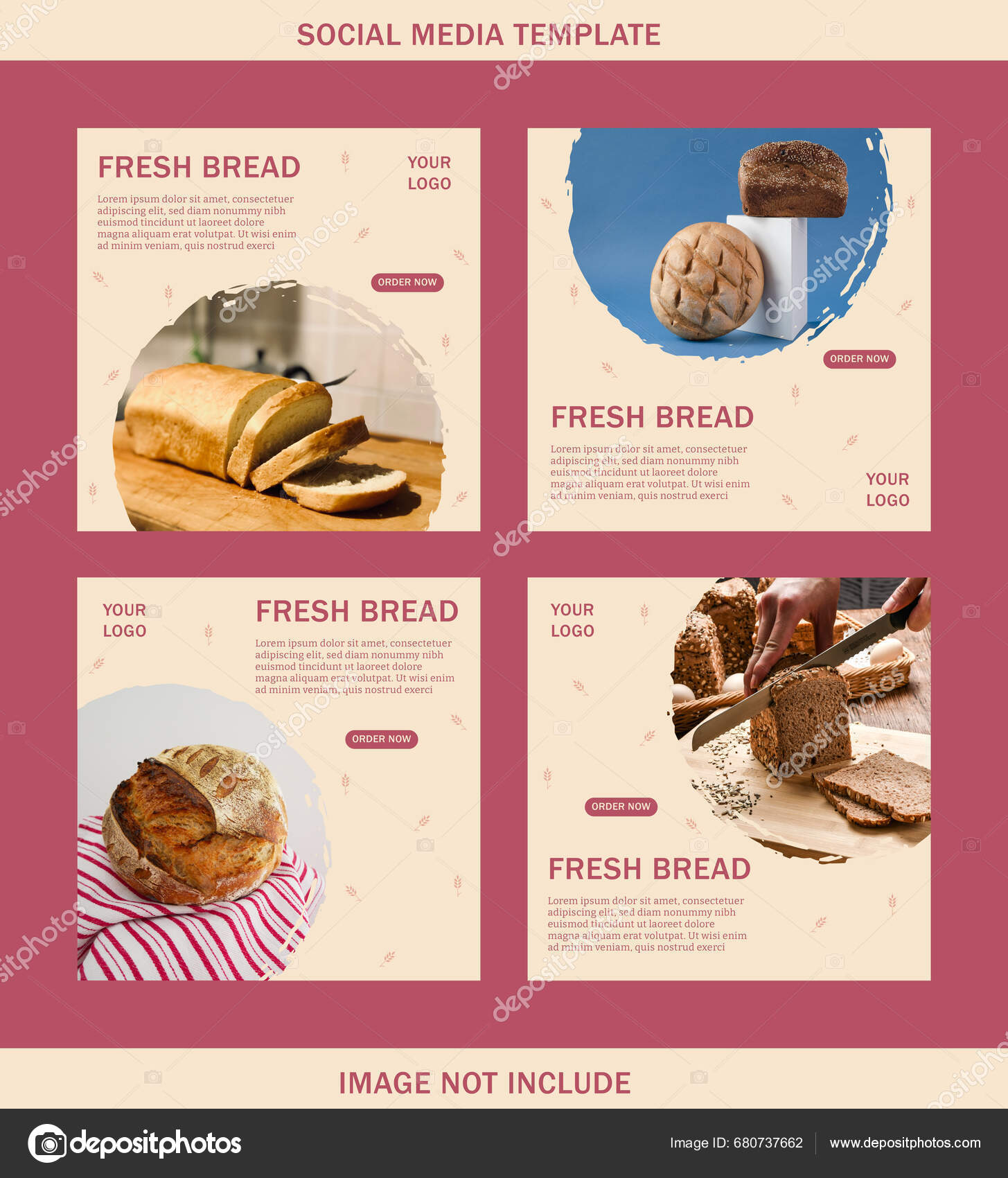 Fresh Bread Template Set Stock Vector by © taniayurinta 680737662 Fresh Bread Template Set Stock Vector by © taniayurinta 680737662
