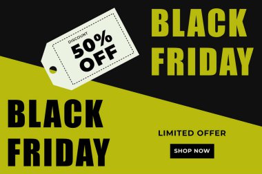 Basit bir Kara Cuma arkaplan şablonu