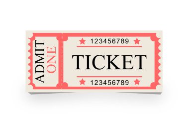 Bilet, Sinema Bilet, vektör, düzenlenebilir