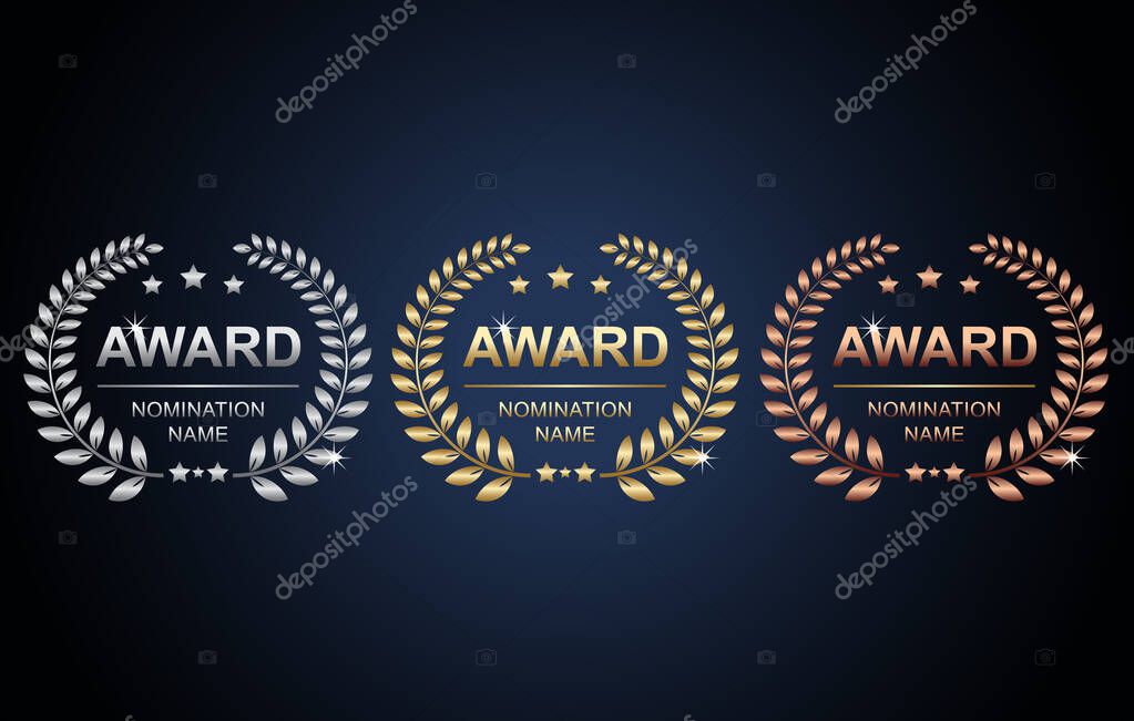 Awards, Awards logotype set, Best Awards Set