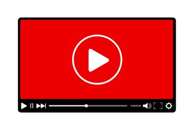 Video oynatıcı, Video oynatıcı bar şablonu tasarımı, Web sitesi ve uygulama için video oynatıcı