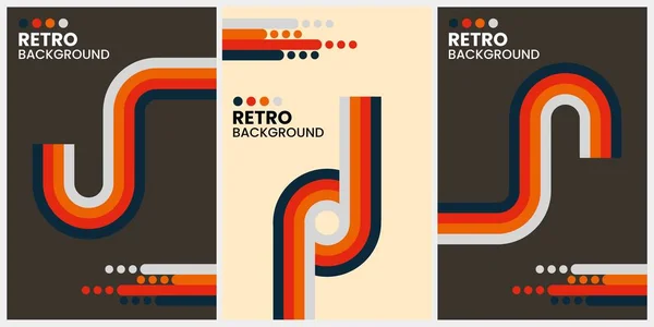 Retro Retro Style Background Abstract Vector Illustration — Stock Vector