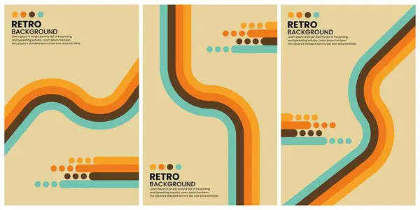 vektör kümesi retro arka planlar