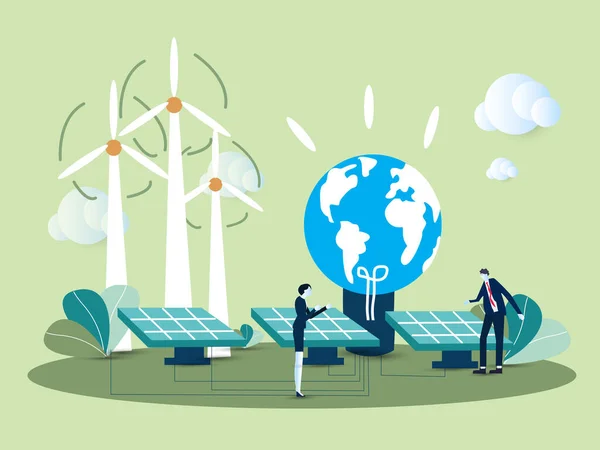 Возобновляемых Источников Энергии Возобновляемых Источников Энергии Иллюстрации Вектор Солнечной Энергии — стоковый вектор