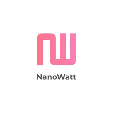 NanoWatt - Sembolik sinüs tanımlama harfi n ve w izole