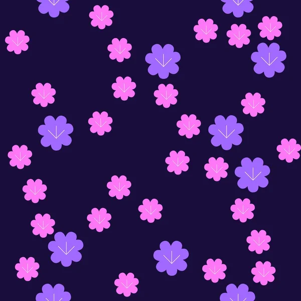Petit Motif Répétition Feuille Fleur — Image vectorielle