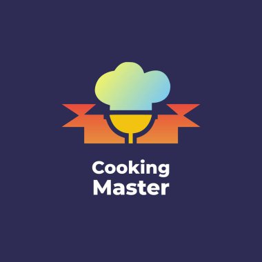 Yemek Ustası - Logo şablonu vektör resimleme tasarımı. Yemek şefi logosu..