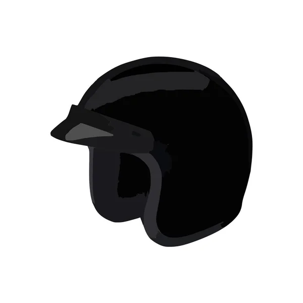 Значок Мотоциклетного Шлема Изометрическом Стиле Белом Фоне — стоковый вектор