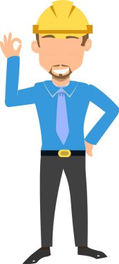 Sarı başlık takan ve 