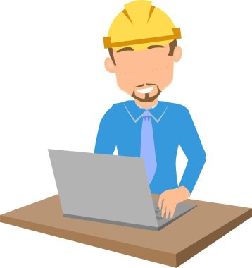 Sarı şapkalı bir adam ya da dizüstü bilgisayarla çalışan bir miğfer..