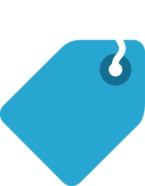 Fiyat etiketi çizimi. Düz tasarım vektör çizimi.