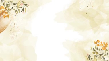 Sıcak Düğün Suluboya Arkaplanı