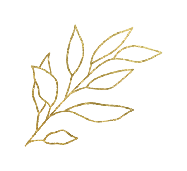 Siyah Arkaplan Üzerine Zarif Altın Yaprak Çizimi Tasarım Projeleri İçin Mükemmel