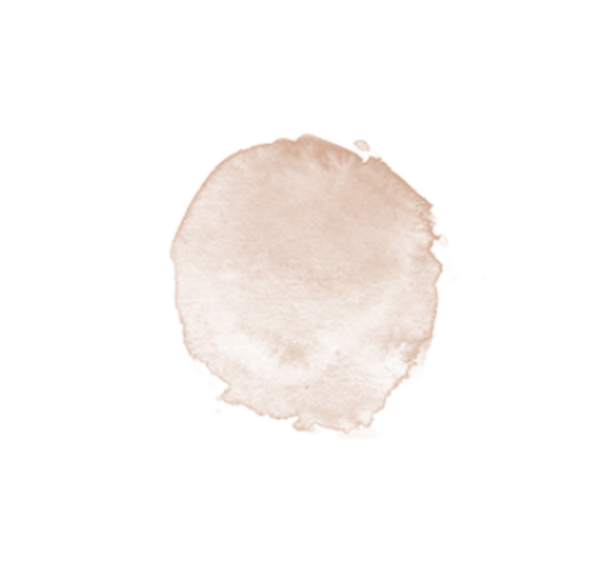 Siyah arka planda açık kahverengi, dairesel bir boya lekesi.