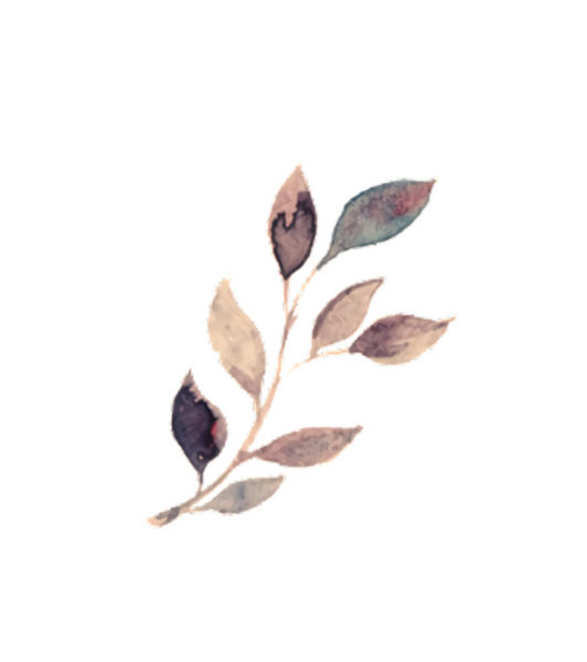 Siyah arkaplanda suluboya yaprak çizimi, tasarım ve dekor için mükemmel