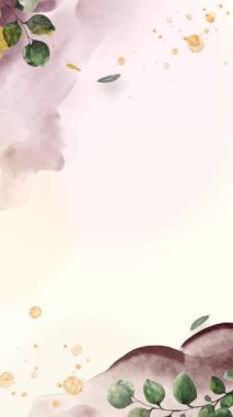 Zarif Kahverengi Çiçek Dikey