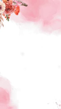 Tuhaf Pembe Çiçek Çerçevesi