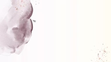 beyaz zemin üzerine suluboya çiçek