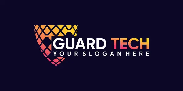 Creative Guard Tech Logo Design Inspiration Avec Concept Moderne Unique — Image vectorielle