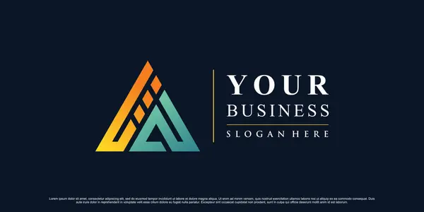 Abstract Triangle Icon Logo Design Inspiration Business Creative Concept Premium — Stock Vector