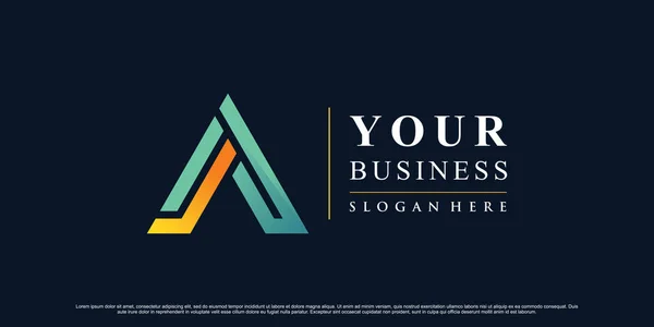Inspiração Design Logotipo Ícone Triângulo Abstrato Para Negócios Com Conceito — Vetor de Stock