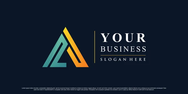Colorful Triangle Icon Logo Design Inspiration Business Creative Concept Premium — Stock Vector