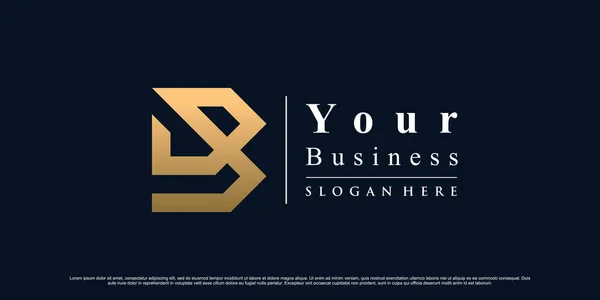 Modelo Design Logotipo Ícone Letra Com Cor Estilo Gradiente Dourado —  Vetores de Stock
